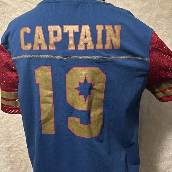 Her Universe Captain Marvel Avengers jersey size small NWT - Picture 3 of 4